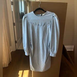 Elegant Blue Denim Dress